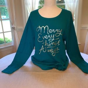 Old navy Holiday waffle knit long-sleeve tee